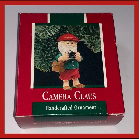 HALLMARK: CAMERA CLAUSE Handcrafted Ornament NIB - Picture 2 of 3
